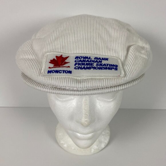 NWOT Vintage Moncton NB Canadian Figure Skating Championship Corduroy Hat - Picture 1 of 9